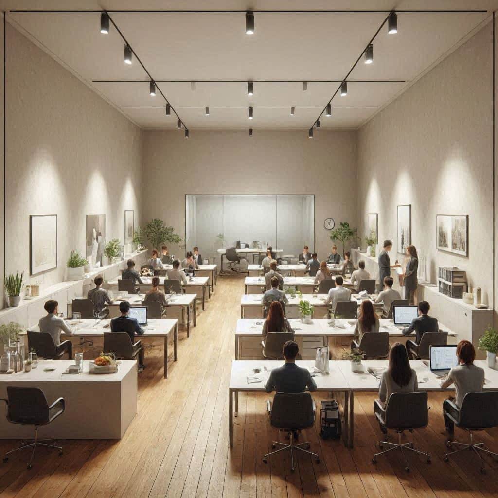 写字楼办公安保巡查机器人路线设置于开放工位时会对谁的工作专注度造成影响